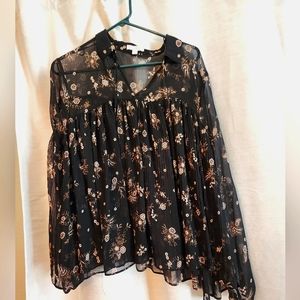NWOT Lauren Conrad sheer top
